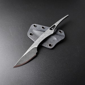 Ecos Knives Small Kiridashi Knife Teal Cord w/ Kydex Sheath