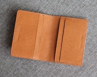 Titular de la tarjeta de crédito- Whiskey Italian Buttero Leather