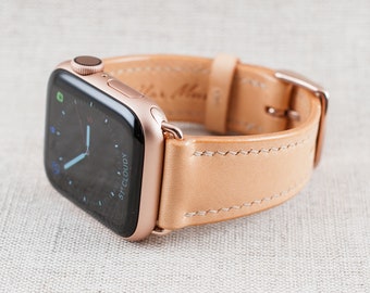 38MM/40MM/41MM Apple Watch Band-  Buttero Leather Natural