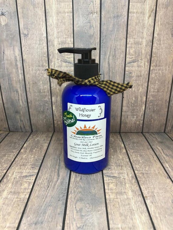 Wildflower Honey Goat Milk Lotion Hand & Body Lotion Body Etsy