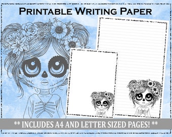 Printable Writing Paper | Letter Writing Paper | Journal Paper | Unlined and Lined Writing Paper | Penpal Writing Paper | Cute Stationery