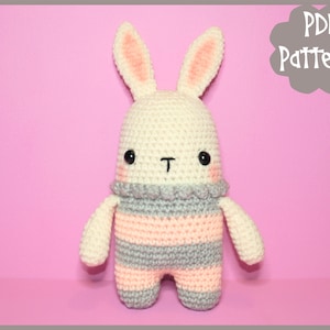PDF Pattern - Rabbit Crochet Pattern, Bunny Crochet Pattern, Amigurumi Pattern, Easter Bunny, Rabbit Plush, Bunny Plushie, Crochet Plushie,
