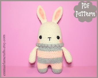 PDF Pattern - Rabbit Crochet Pattern, Bunny Crochet Pattern, Amigurumi Pattern, Easter Bunny, Rabbit Plush, Bunny Plushie, Crochet Plushie,