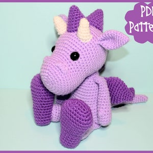 PDF - Dragon Crochet Pattern, Dragon Amigurumi, Amigurumi Pattern, Dragon Plush, Dragon Plushie, Dragon Toy, Crochet Toy, Amigurumi Tutorial