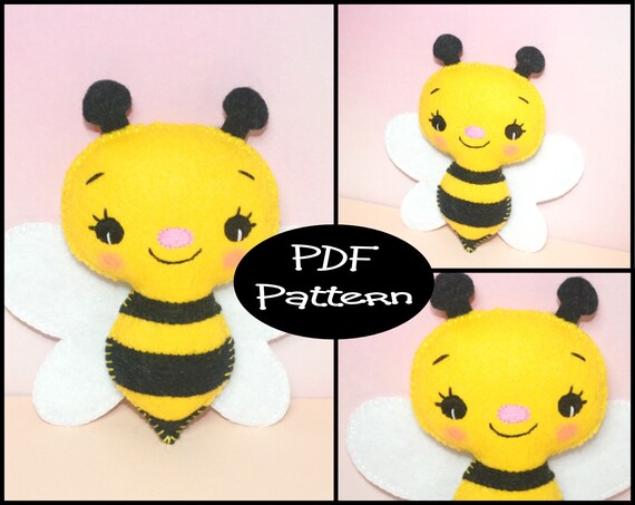 bee plush pattern