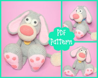 Chien Crochet Pattern, Dog Amigurumi, Amigurumi Pattern, Chien en peluche, Peluche pour chien, Jouet pour chien, Jouet au Crochet, Chien mignon, Gros chien, Chien au Crochet, PDF,