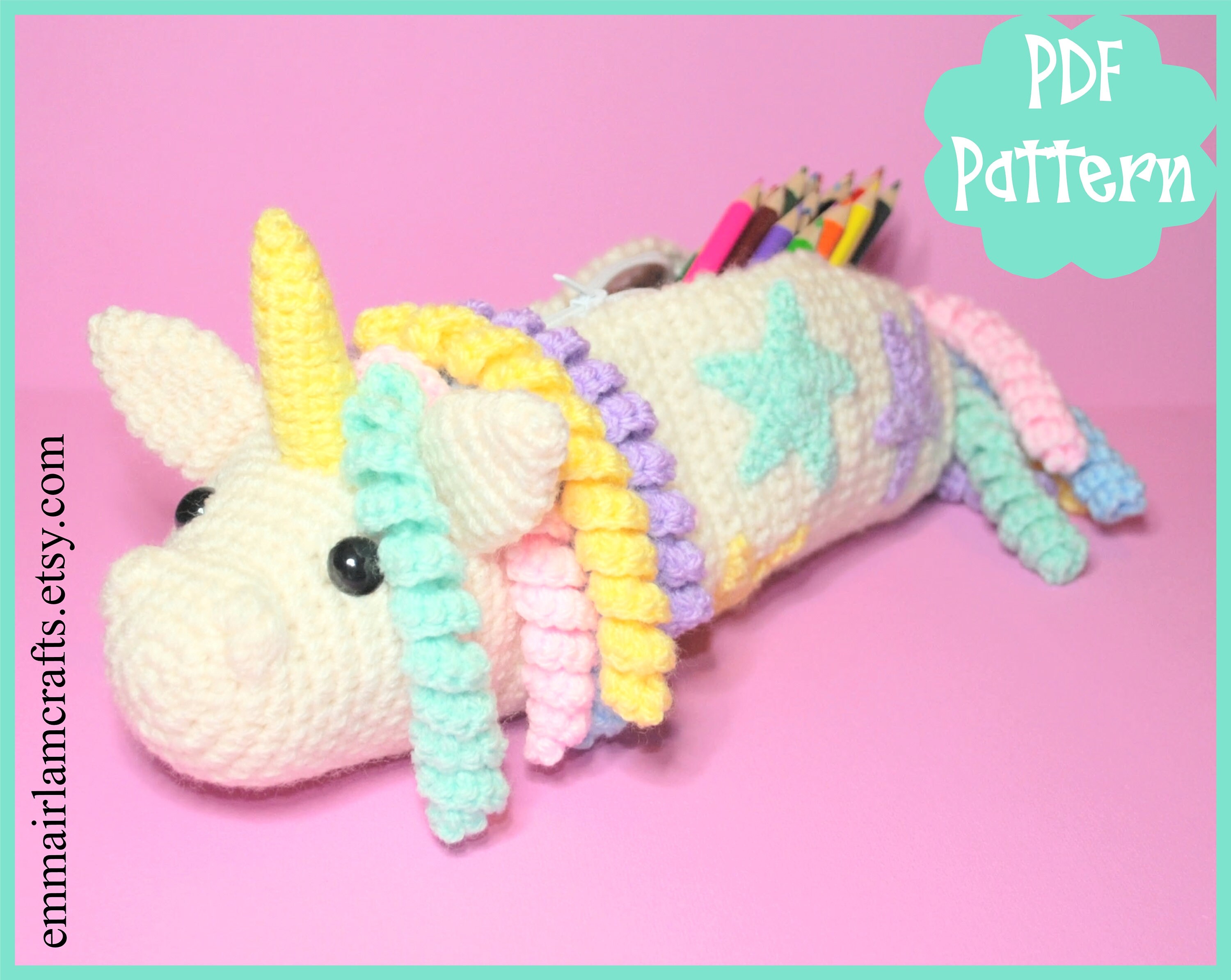 crochet pencil pouch