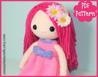 Doll Crochet Pattern, Pinky, Amigurumi Doll, Crochet Doll Pattern, Doll Tutorial, Amigurumi Pattern, Doll Plush, Cute Doll, Doll Making,