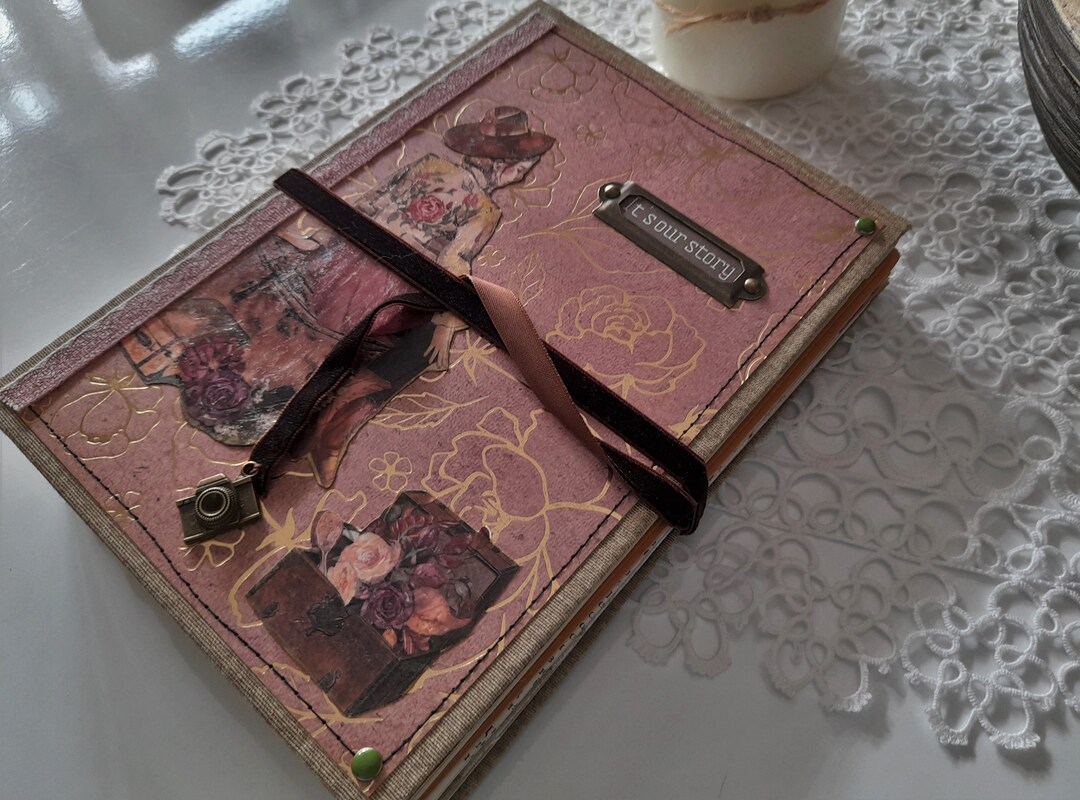 Handmade Travel Junk Journal Print Shop Paper Journal Etsy