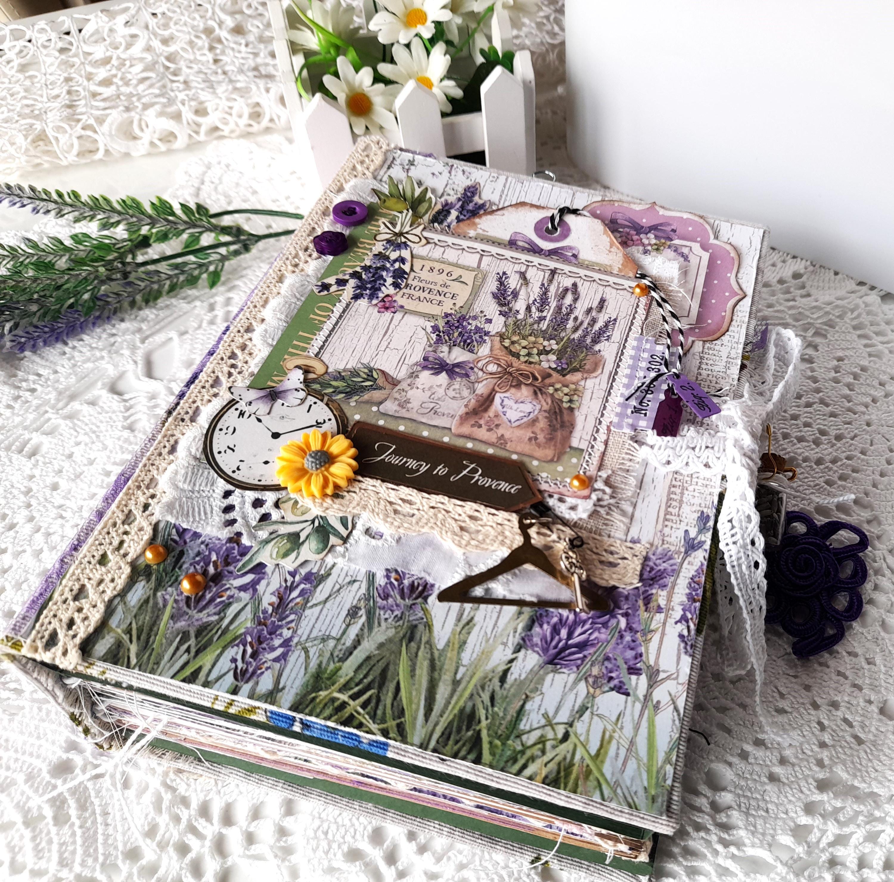 Provence Lavender lapbook junk journal , Stamperia paper
