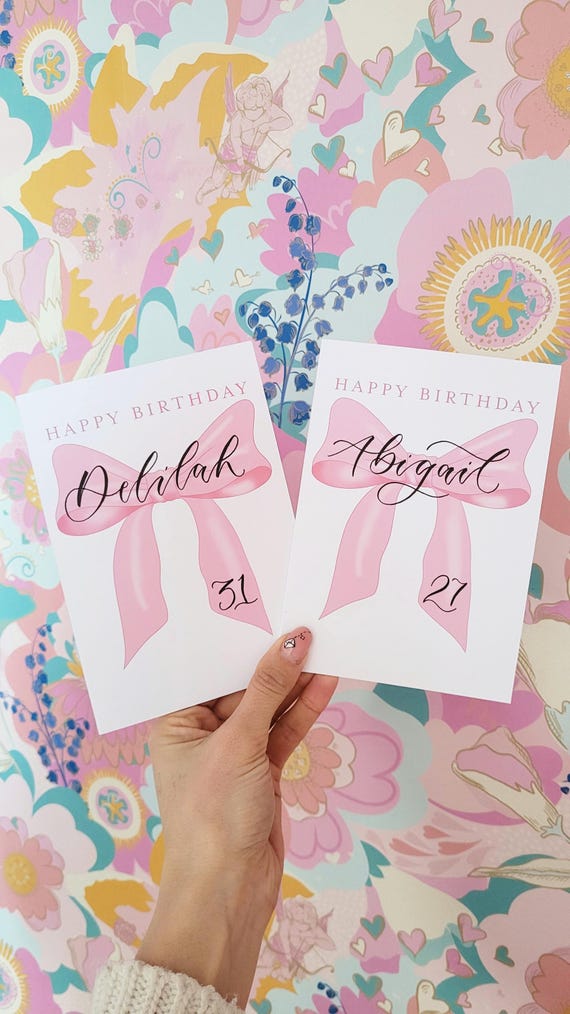 BIGLIETTO DI COMPLEANNO Personalizzato Lilo E Punto Qualsiasi Nome - Foto 9