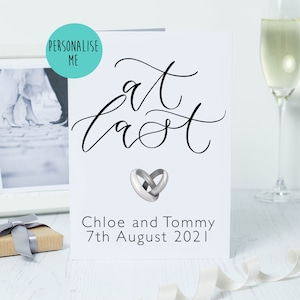 Personalisierte Hochzeitskarte - endlich Hochzeitskarte