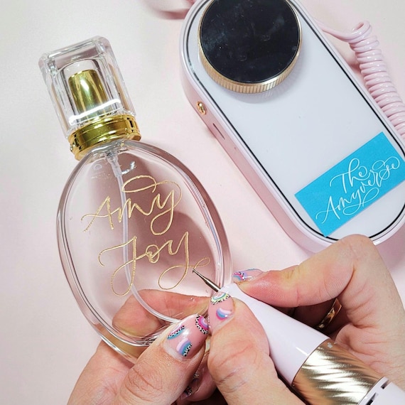 Personalised Perfume Bottle: Hand Engraved Refillable Perfume 50ml