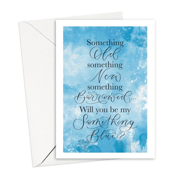 Will you be my something blue card