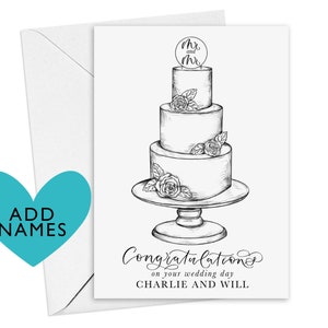 Carte de mariage Mr et Mr - carte de mariage personnalisée