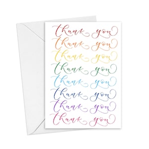 Rainbow Tarjeta de gracias
