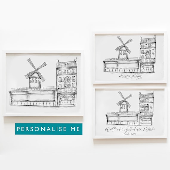 Personalised Moulin Rouge Print - Etsy Finland