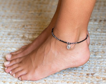 Foot Jewelry // Beach Ankle Bracelet // Beach Anklet // Feather Anklet // Indian Anklet // Foot Bracelet // Hippie Ankle Bracelet