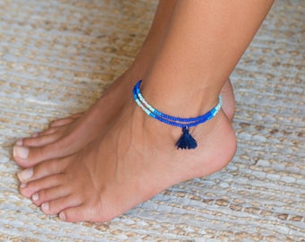 Anklet // Women's Ankle Bracelet // Feet Bracelet // Tassel Anklet // Beach Anklet // Anklet For Girls // Ankle Bracelet For Women