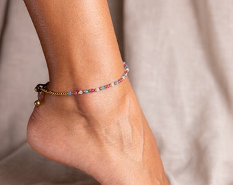 Multicolored Anklet //  MulticoloredFor Women // Women Anklet // Women Anklet Bracelet // Anklets For Women // Beach Anklet