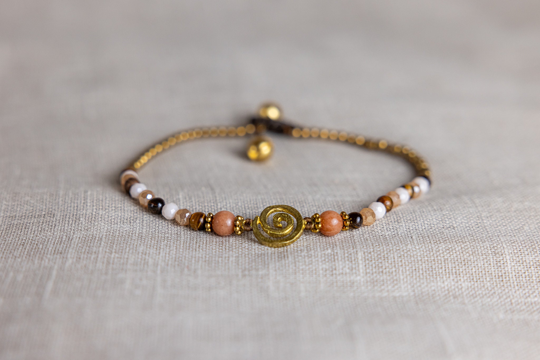 White and Brown Anklet // White Anklet For Women // Women Anklet // Women Anklet Bracelet // Anklets For Women // Beach Anklet