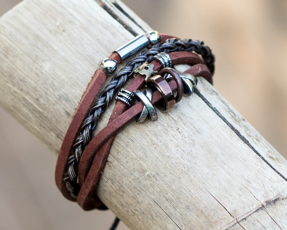 Johnny depp leather bracelet - Etsy 日本
