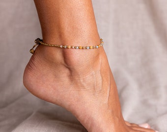 Light brown Anklet // Light brown Anklet For Women // Women Anklet // Women Anklet Bracelet // Anklets For Women // Beach Anklet