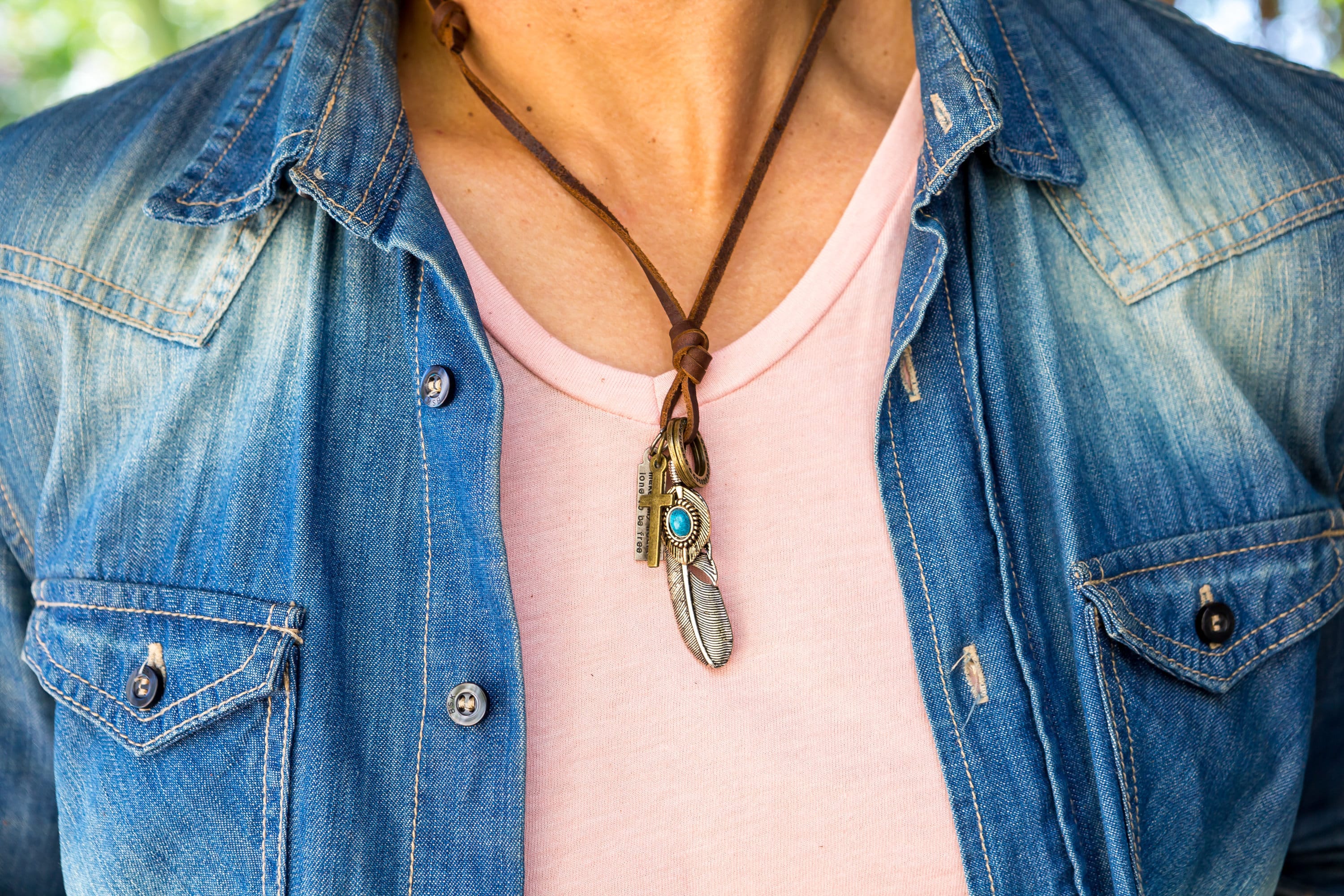 Southwestern Mens Navajo Sterling Silver Blue Turquoise Necklace 20” 2946 |  eBay