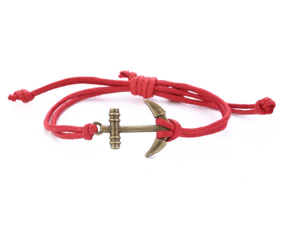 Anchor Bracelet // Nautical Bracelet // Sailing Bracelet // Etsy