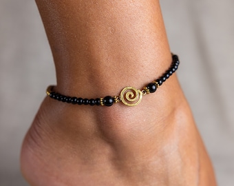 Black Anklet // Black Anklet For Women // Women Anklet // Women Anklet Bracelet // Anklets For Women // Beach Anklet