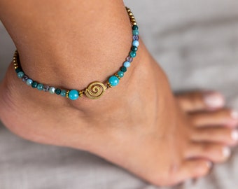 Turquoise Anklet //Turquoise Anklet For Women // Women Anklet // Women Anklet Bracelet // Anklets For Women // Beach Anklet