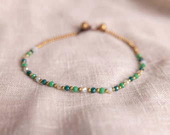 Green Anklet // Green Anklet For Women // Women Anklet // Women Anklet Bracelet // Anklets For Women // Beach Anklet