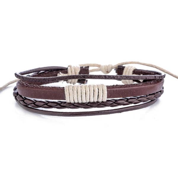 Leder Multistrand Armband für Männer / Herren Lederarmband / Lederarmband für Männer / Männer Leder Armband