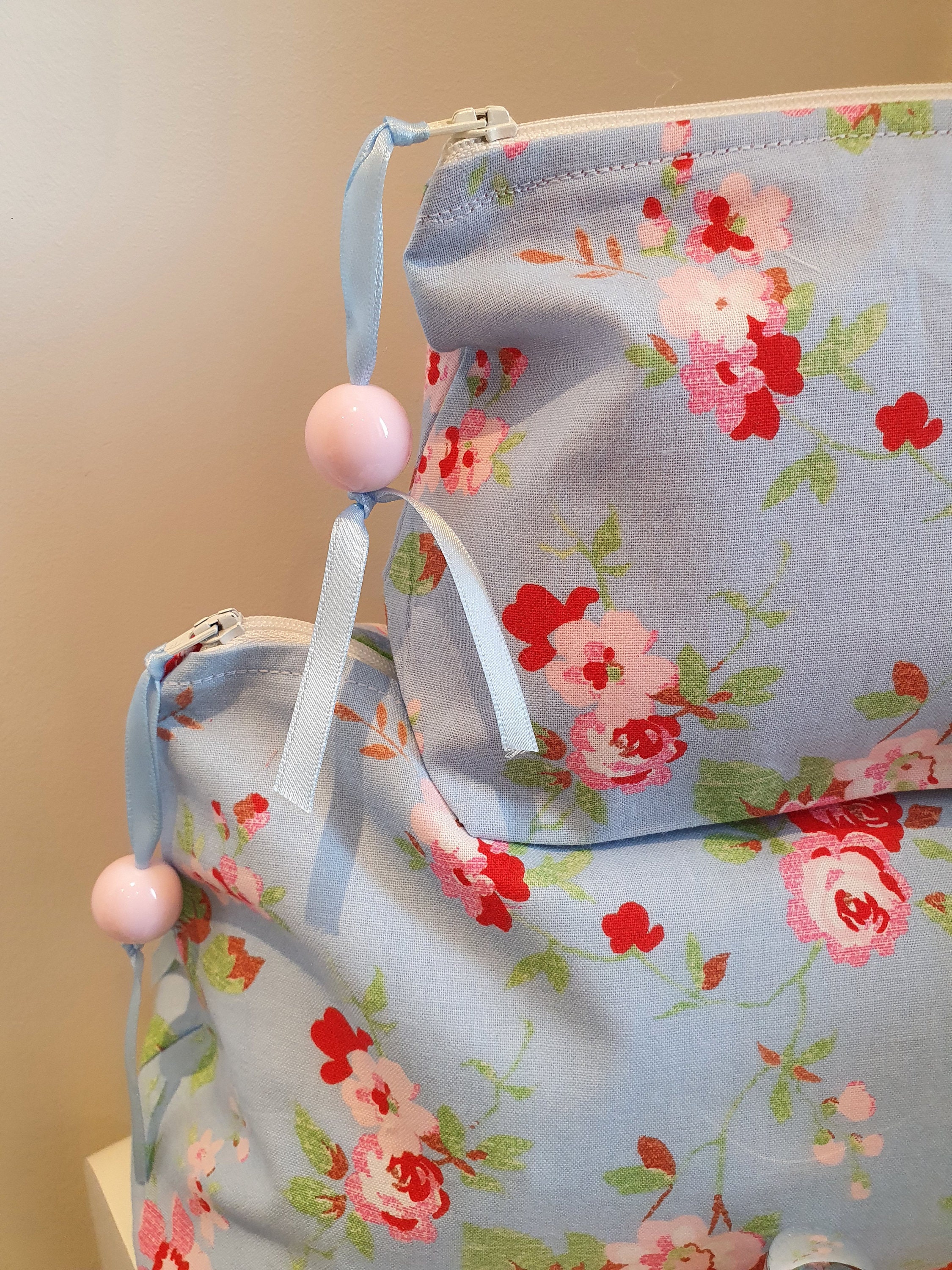 Pretty Cath Kidston fabric gift set of wash bag and makeup bag Etsy