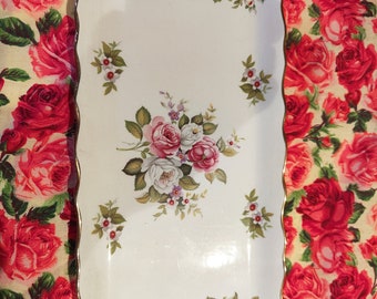 Old foely sandwich tray/ dressing table tray