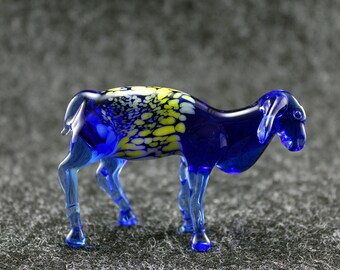 Flock of sheep lampwork The price refers to three sheeps For collection or Nativity scene Murano glass miniatures made in Venice