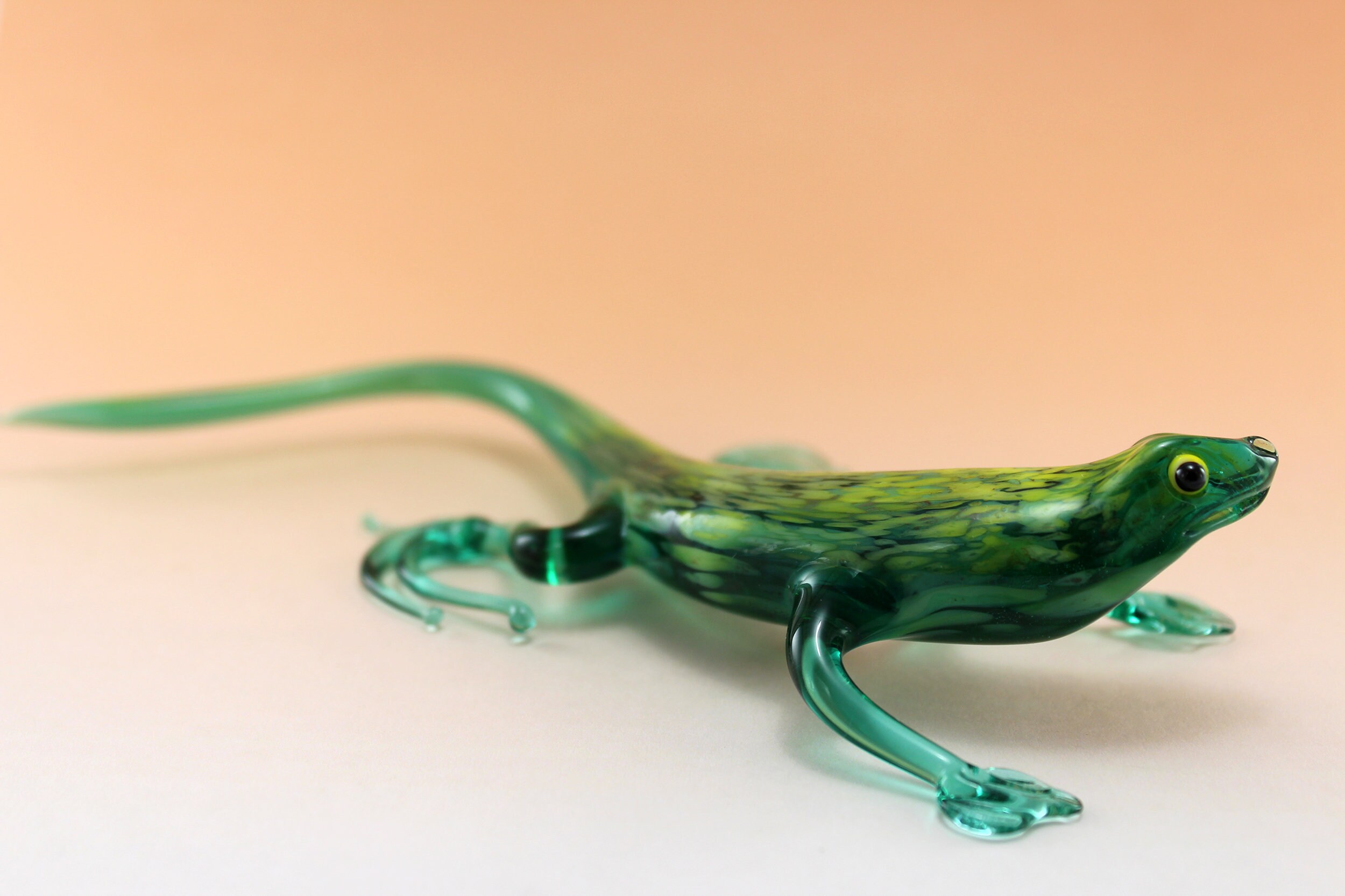 Glass lizard Glass animals Art glass Etsy