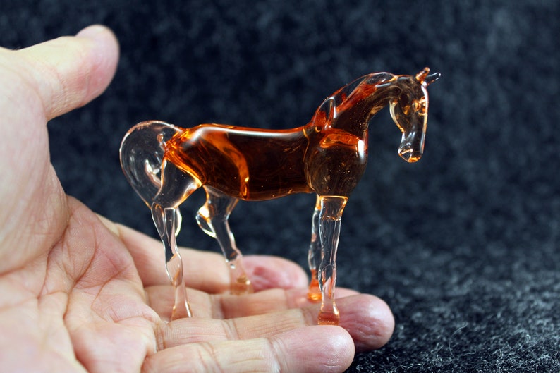 Glass Horse Art Glass Home Decor Glass Horse Fused Glass Horse Etsy