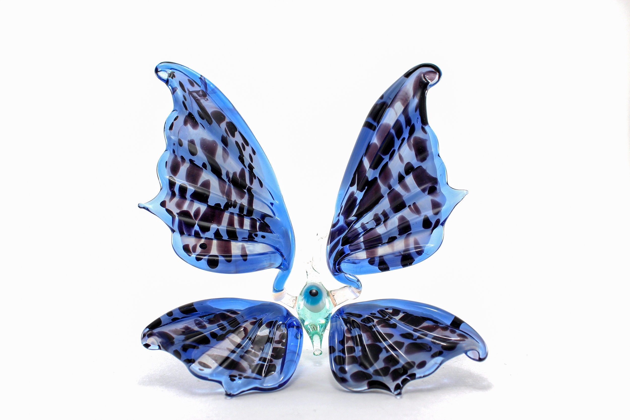 Glass big butterfly art glass home decor glass butterfly fused Etsy