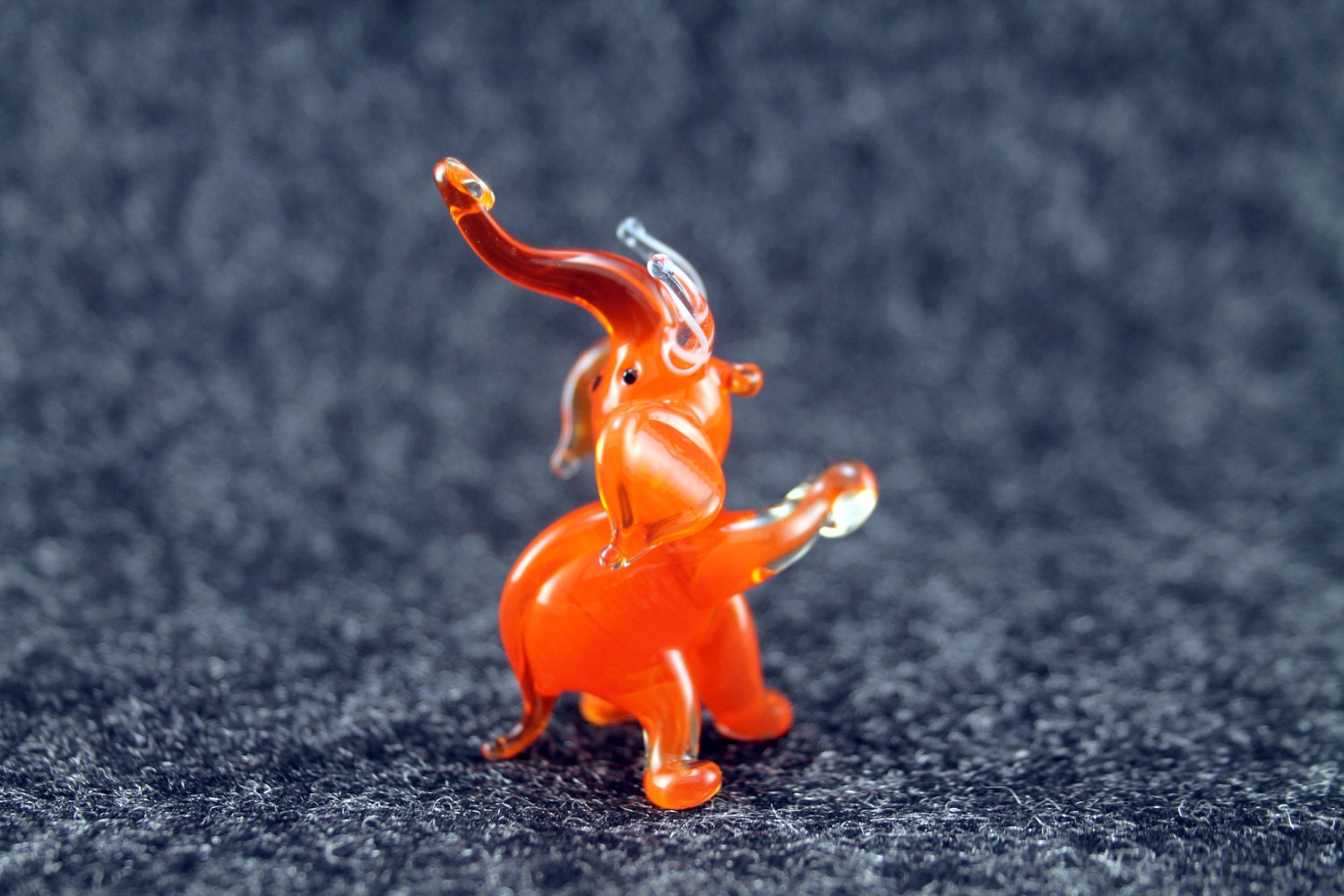 Glas Elefant Kunst Glas Hauptdekor Glaselefant Verschmolzen Etsy