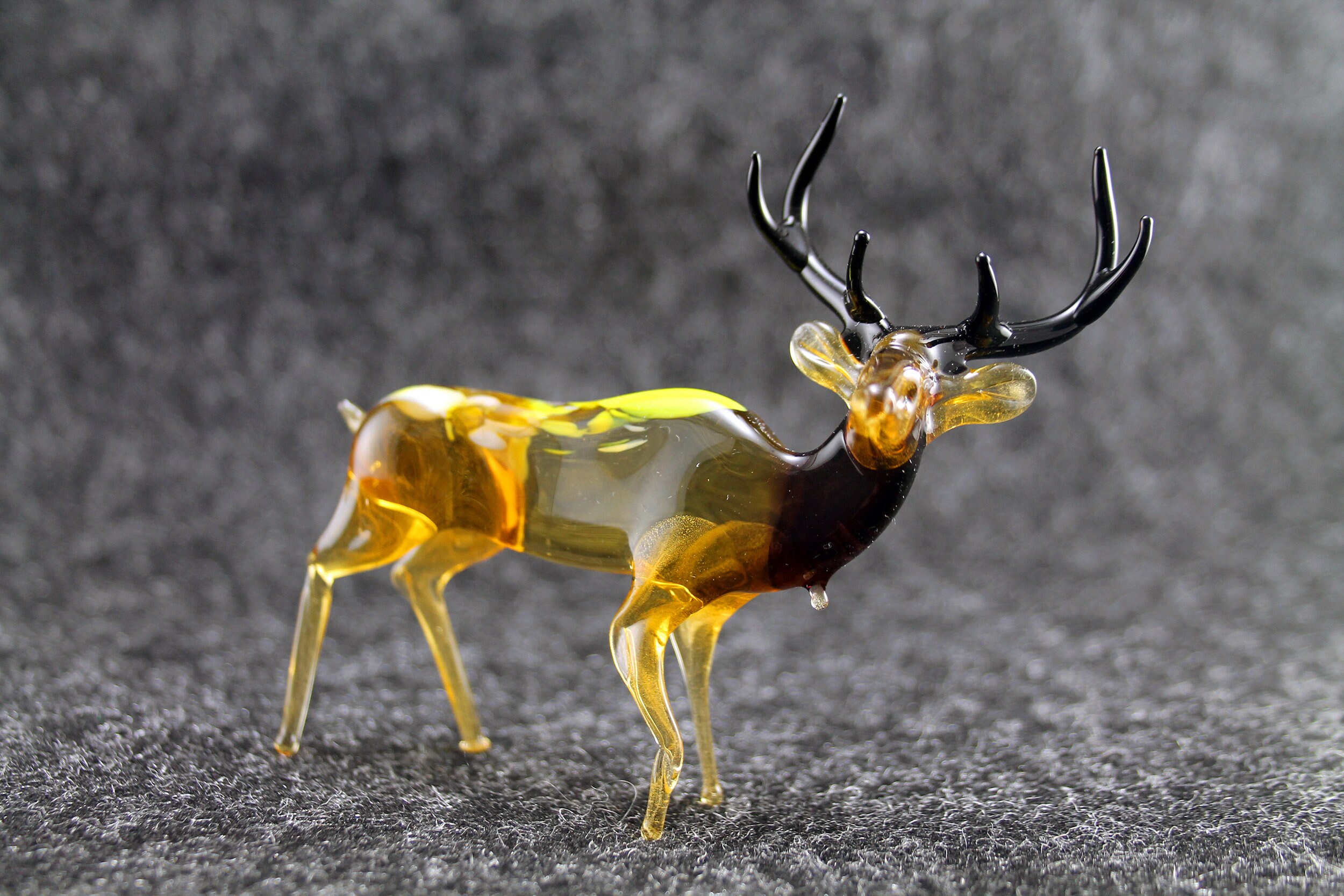 Color Glass. deer Figurine. deer. Figurine. Glass Figurine. Etsy