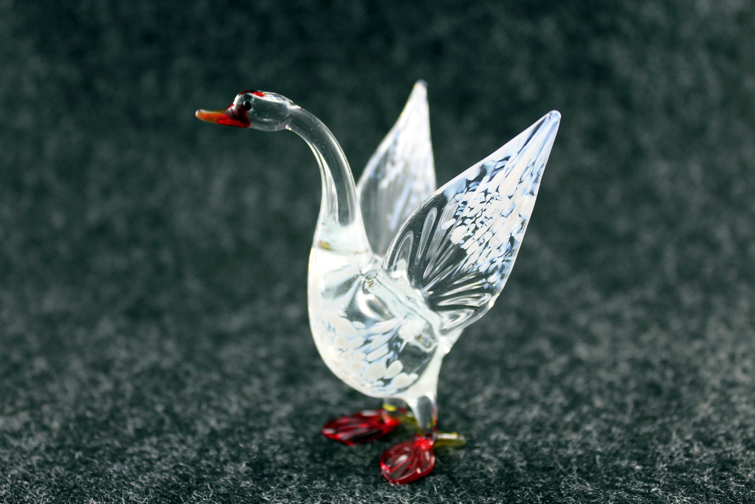 Glass Animals Glass Figurine Goose figurine Etsy