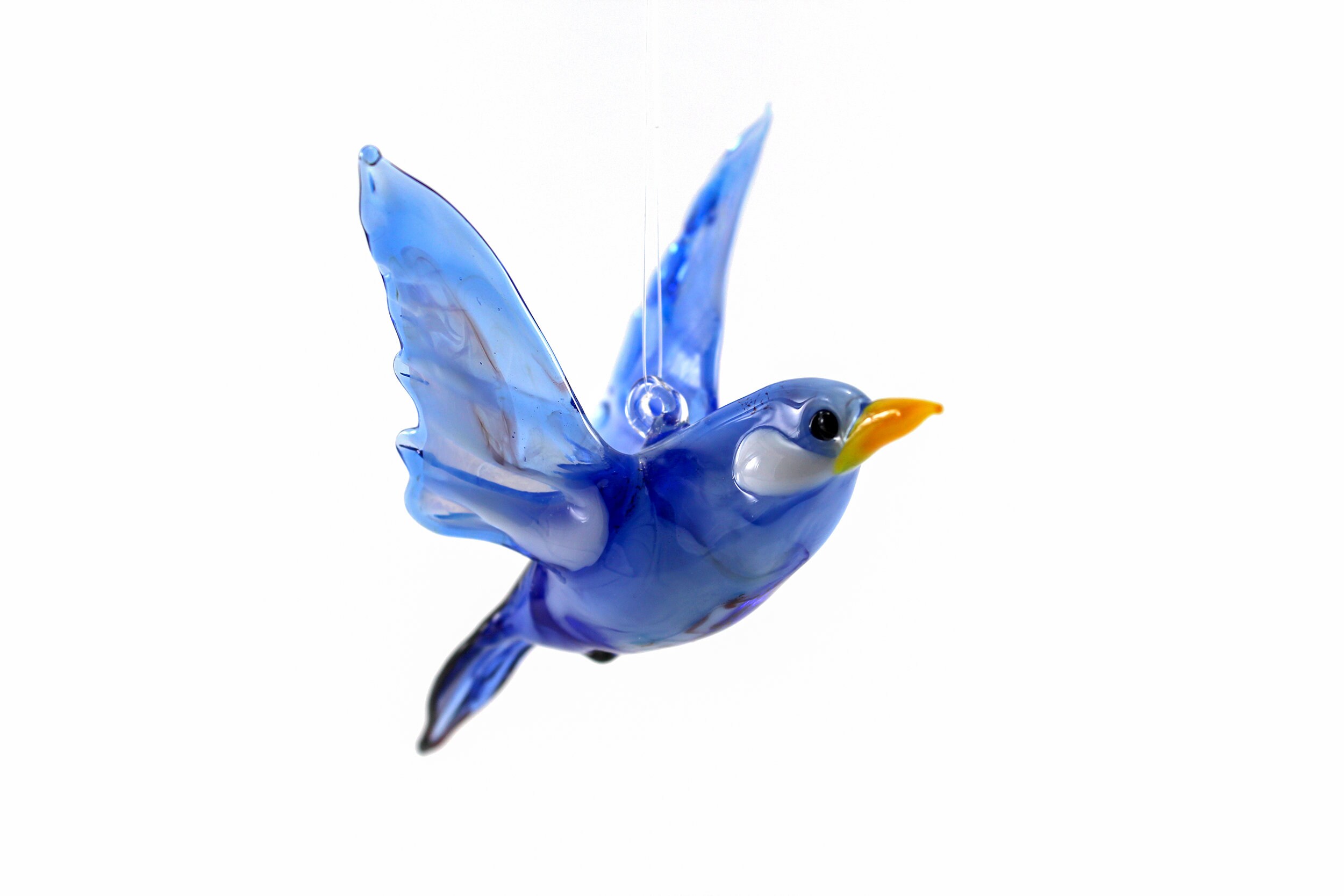 Flying birds Glass bird Blue bird Art glass Etsy