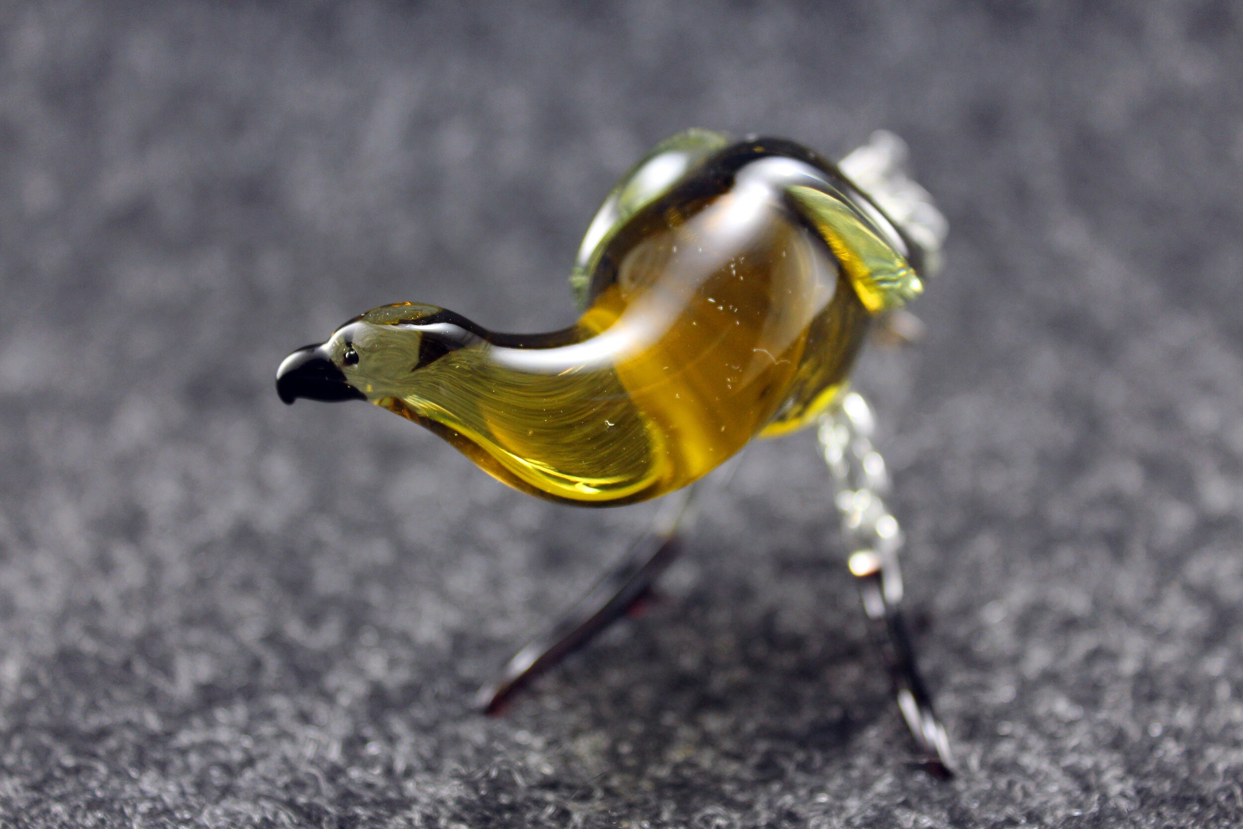 Glass Figurine Vulture Glass Animals Art Glass Etsy