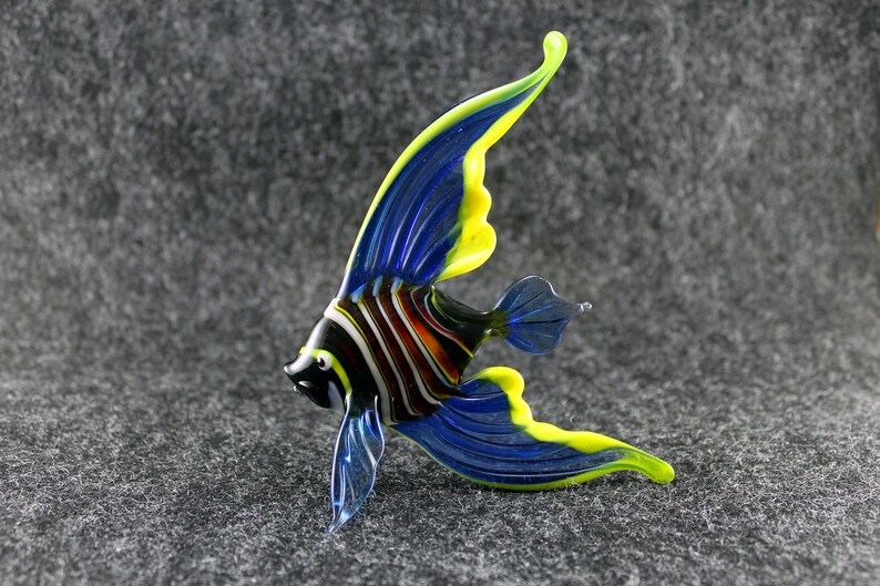 Color Glass fish big Figurine. fish. Figurine. Glass Figurine. Etsy