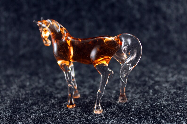 Glass Horse Art Glass Home Decor Glass Horse Fused Glass Horse Etsy