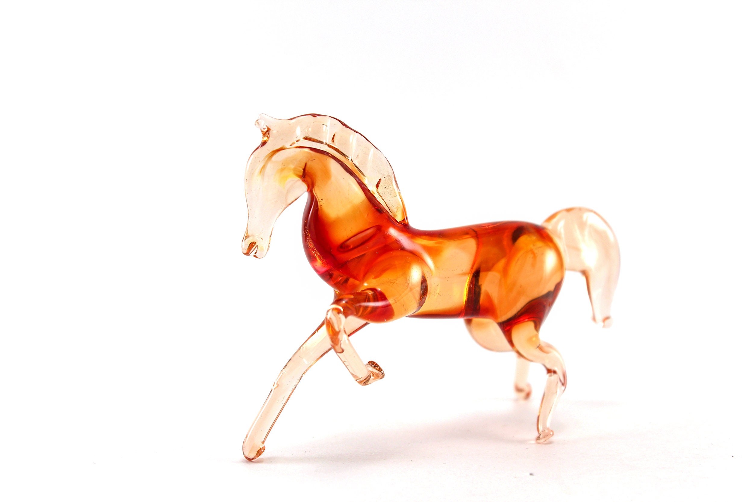 Glass horse art glass home decor glass horse fused glass horse Etsy