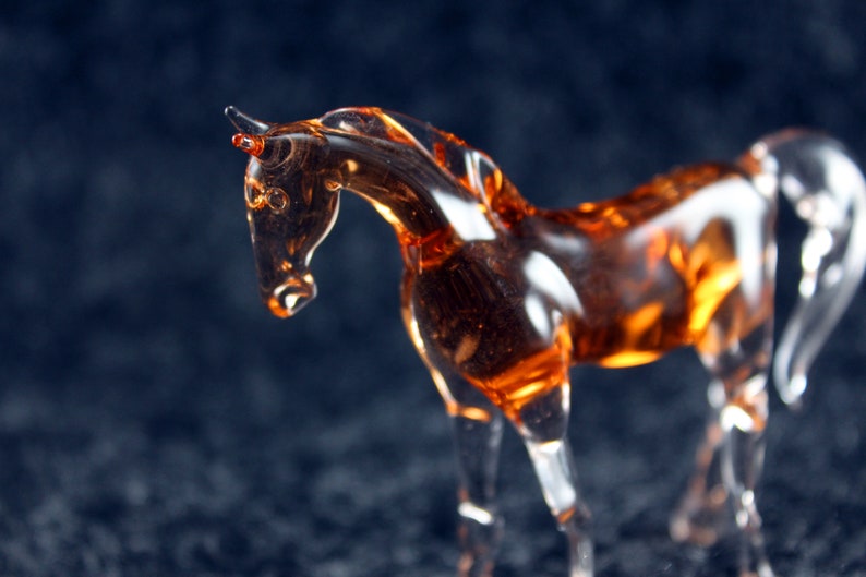 Glass Horse Art Glass Home Decor Glass Horse Fused Glass Horse Etsy