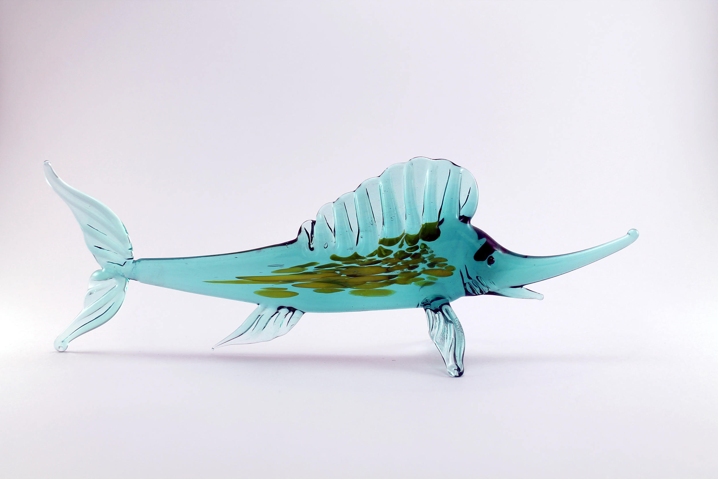 Glass swordfish fish big Figurine. fish. Figurine. Glass Etsy