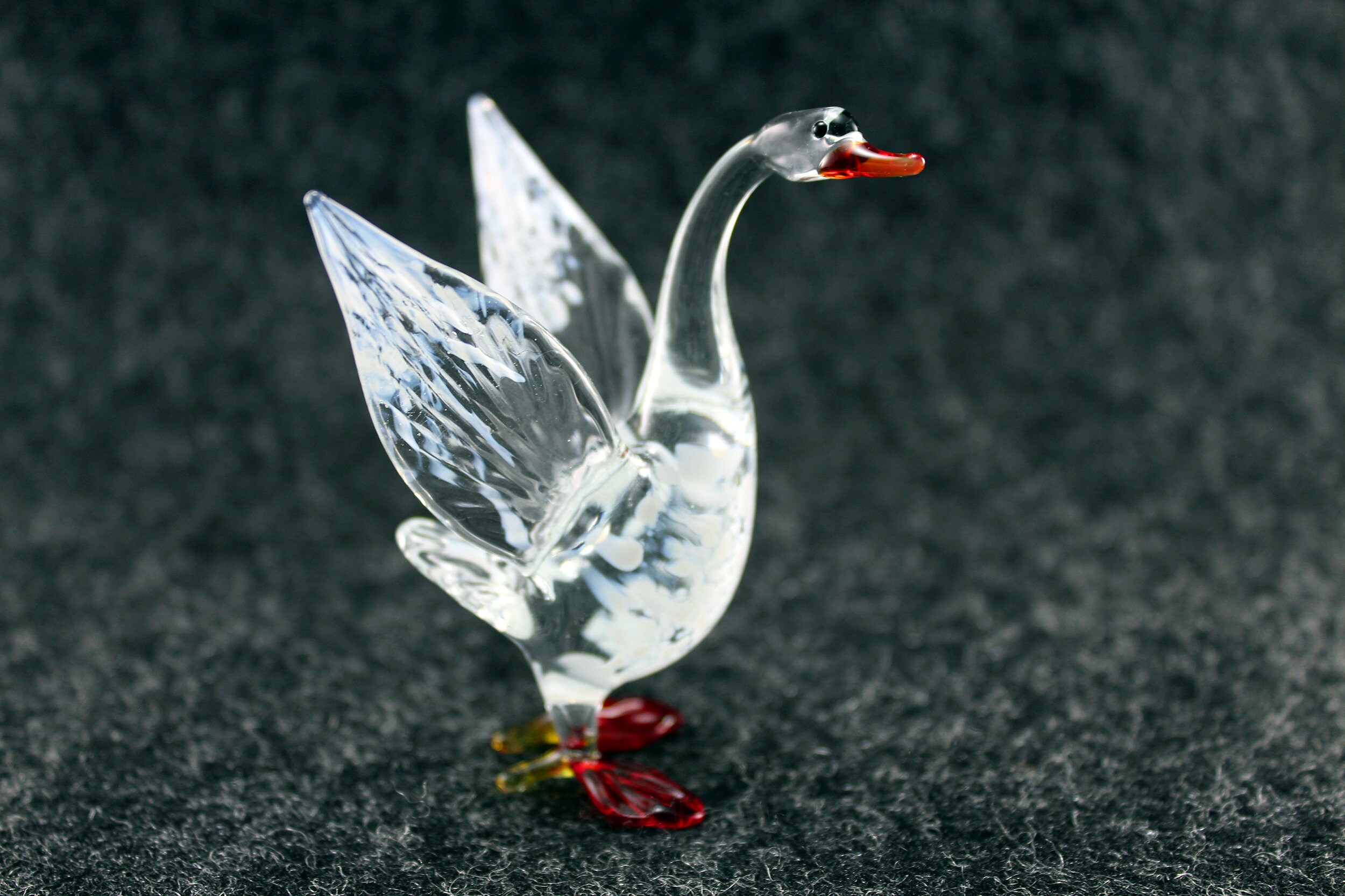 Glass Animals Glass Figurine Goose figurine Etsy